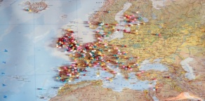 Map With The Pins Just Europe